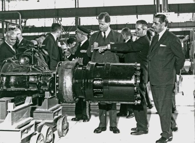 Inauguration Usine Berliet Bourg en Bresse 5/10/63